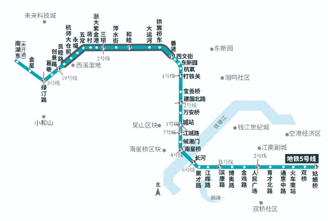 杭州地铁5号线最新动态，自然美景之旅启程，轻松探索城市宁静角落